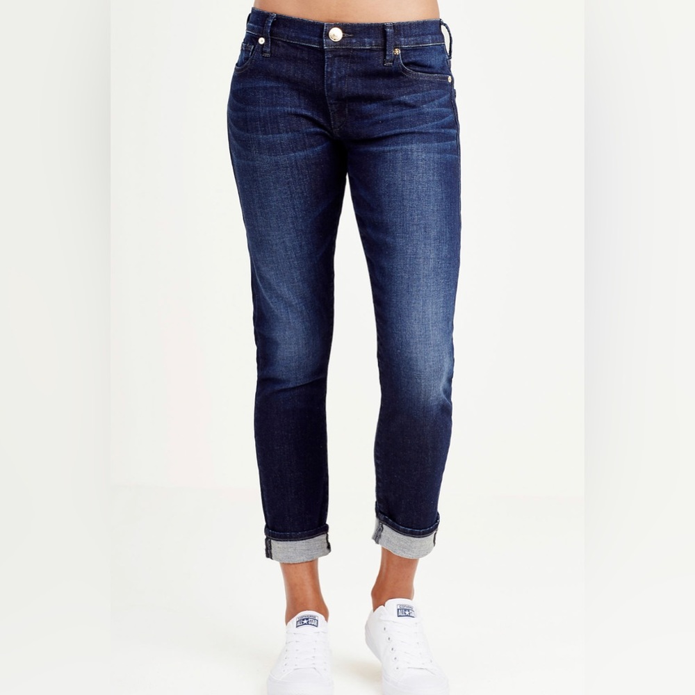 True Religion Liv Low Rise Relaxed Skinny, Size 28